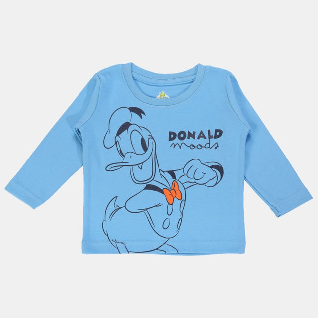 Baby Boys Mickey & Friends T-Shirt Round Neck Full Sleeves - Bodycare