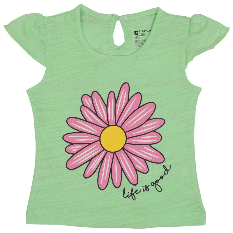Baby Girls T-Shirt Round Neck Half Sleeves - Bodycare