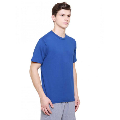 Men 100% Cotton T-Shirt Round Neck Half Sleeves