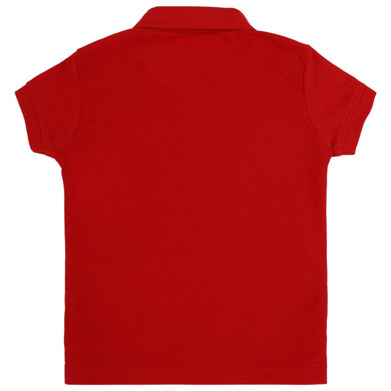 DYCA Girls Tshirt Collar Half Sleeves Solid