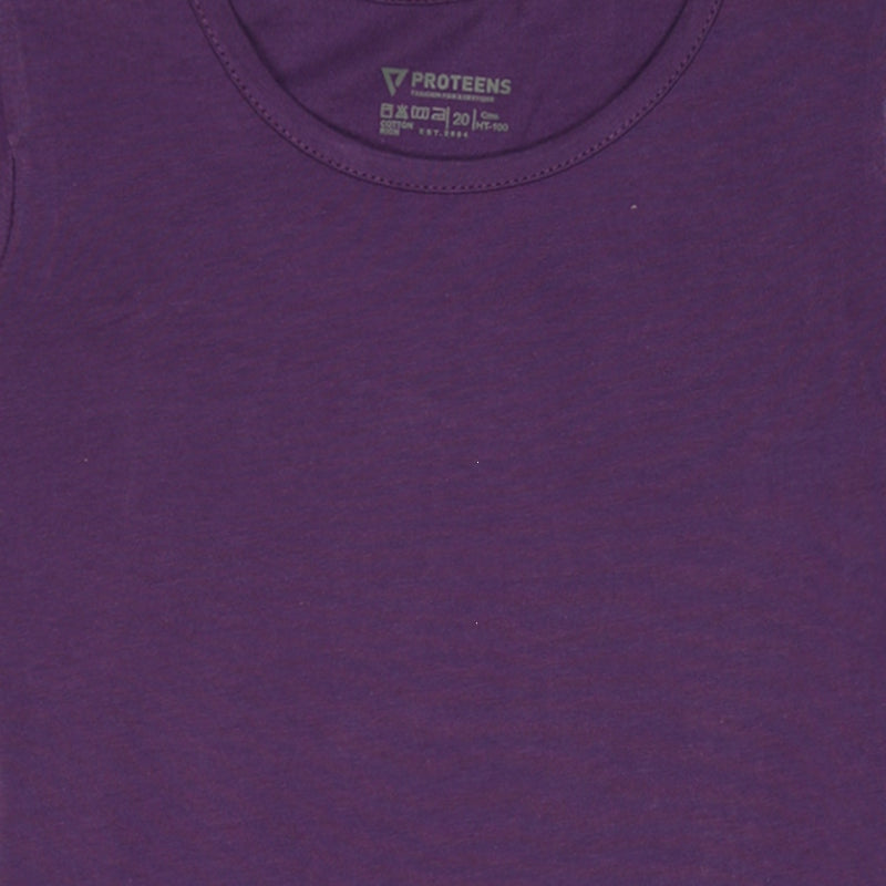 Bodycare Girls Cotton Round Neck Half Sleeves Tshirt Pack Of 2