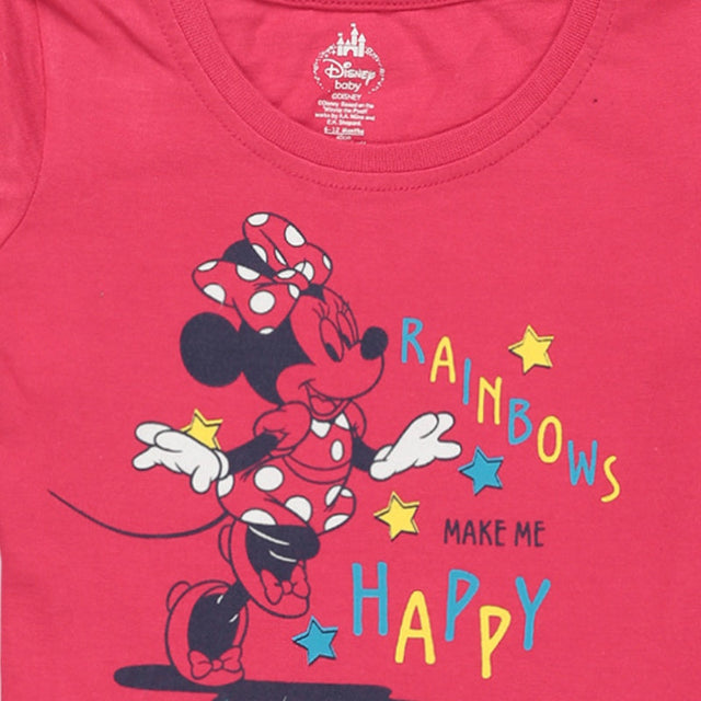 Baby Girls Minnie & Friends T-Shirt Round Neck Full Sleeves - Bodycare