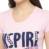 DYCA Women T-shirt Round Neck Half Sleeves