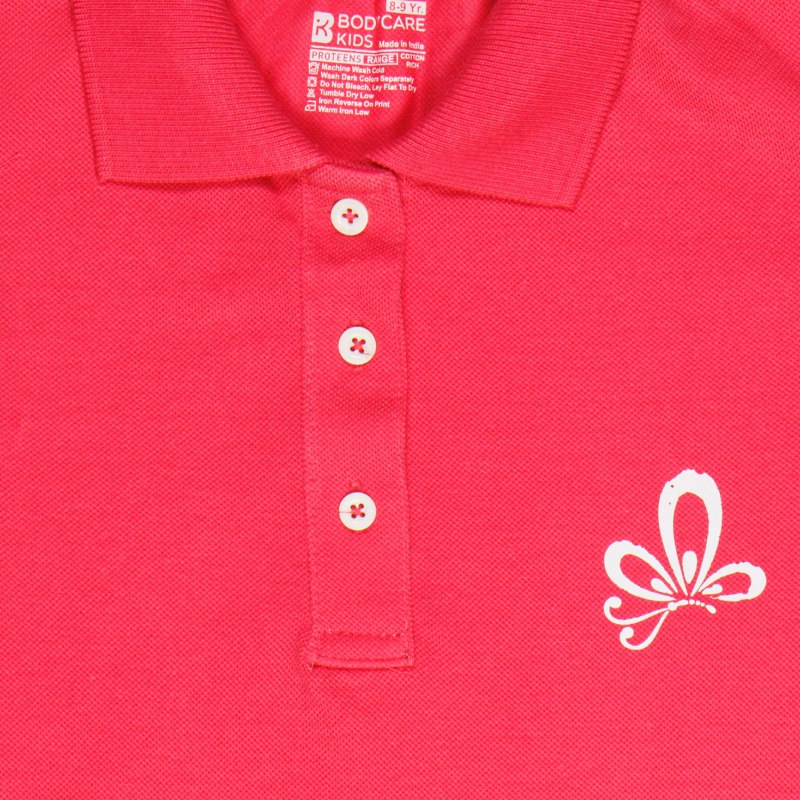 Bodycare Girls Polo Neck Half Sleeves Tshirt