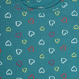 DYCA Girls Round Neck Half Sleeves T-Shirt