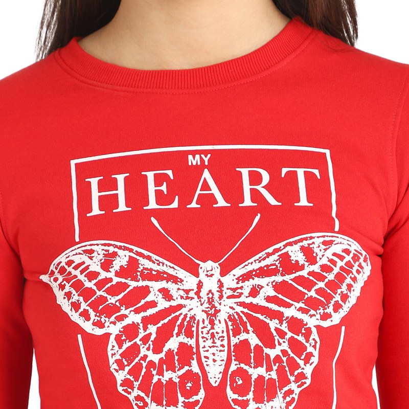 DYCA Women Cotton Cotton Full Sleeves Sweatshirt