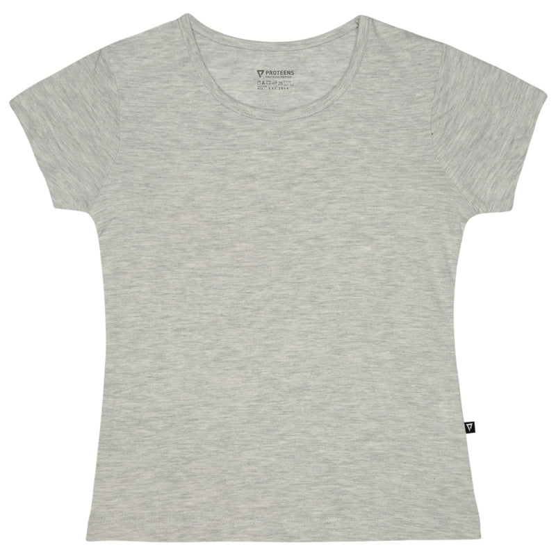 Bodycare Girls Cotton Round Neck Half Sleeves Tshirt Pack Of 2