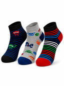 Boys Antibacterial Super Soft Socks for Everyday Comfort, Regular Wear and Casual Wardrobe Use - Pack of 3