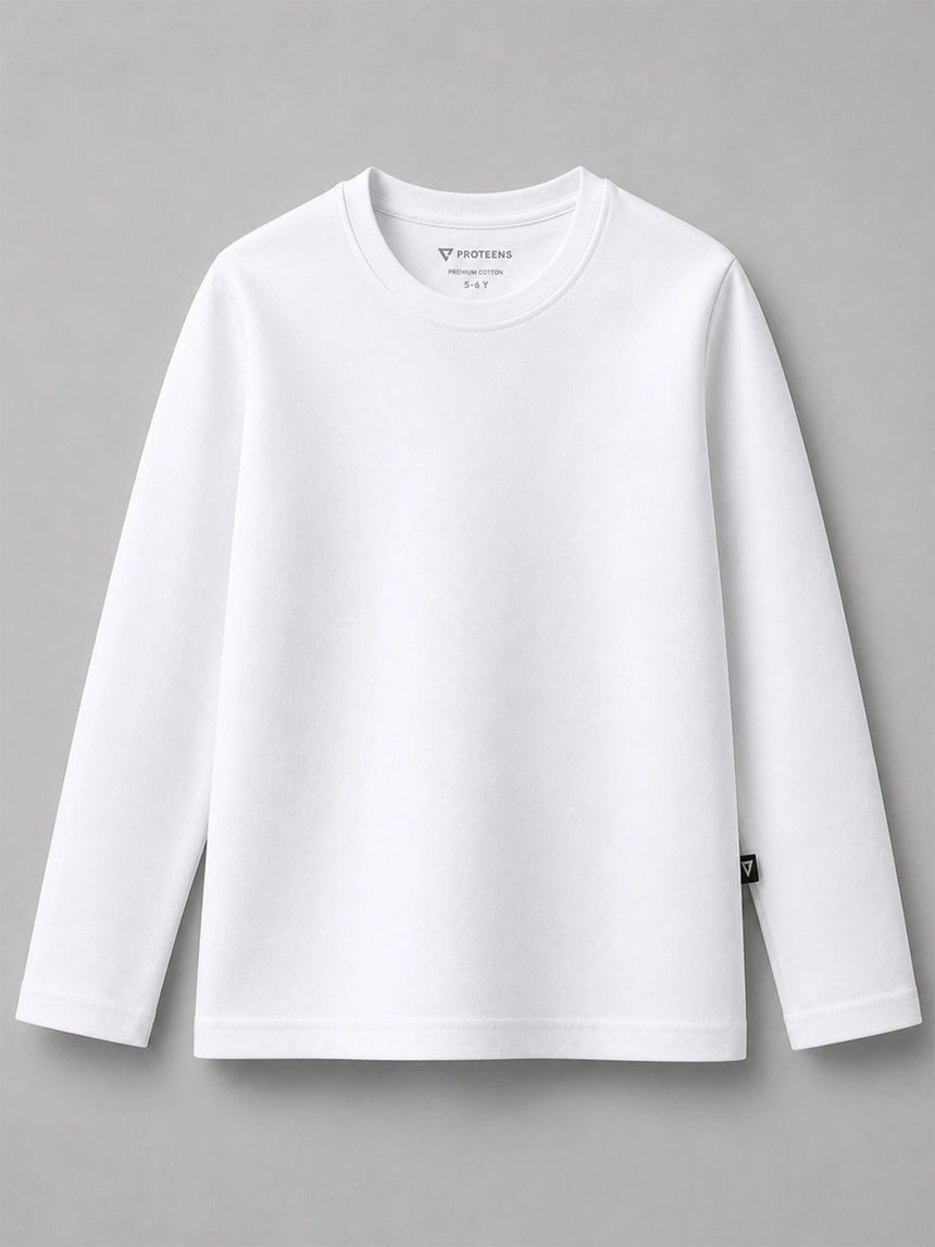 Boys T-Shirt Round Neck Full Sleeves