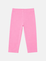 Girls Solid Cotton Leggings with Regular Casual Fit, Comfortable Stretch Feel and Easy Movement - Pack of 2
