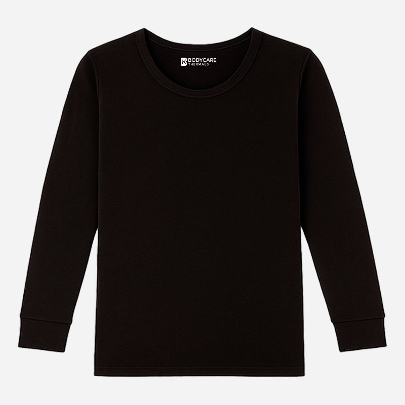 Ayaki Thermal Unisex Top Round Neck Full Sleeves Solid