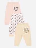 Boys Solid Long Length Pyjama for Comfortable Sleepwear, Lounge Wear and Regular Nightwear Use - Pack of 3