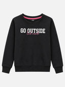 Girls Round Neck Full Sleeves Sweatshirt with Clean Casual Styling for Everyday Comfort and Cool-Weather Wear