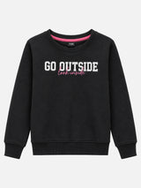 Girls Round Neck Full Sleeves Sweatshirt with Clean Casual Styling for Everyday Comfort and Cool-Weather Wear