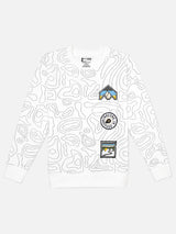 Boys French Terry Printed Sweatshirt with Full Sleeves for Winter Wear, Casual Comfort and Easy Layering - Pack of 1
