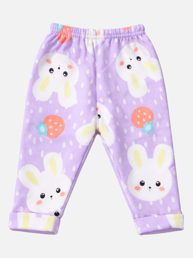 Baby Girls Pyjama with Inner Elastic for Comfortable Sleepwear, Lounge Wear and Everyday Nightwear Use