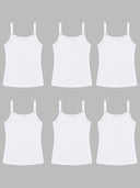 Girls Sleeveless Vest with Dori Neck Design for Comfortable Everyday Innerwear Essentials and Regular Use - Pack of 6