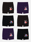 Unisex Printed 100% Cotton Bloomer with Comfortable Fit for Everyday Innerwear Essentials and Regular Use - Pack of 6