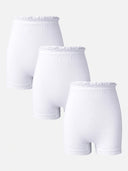Unisex 100% Cotton Bloomer Attach Elastic Pack of 3