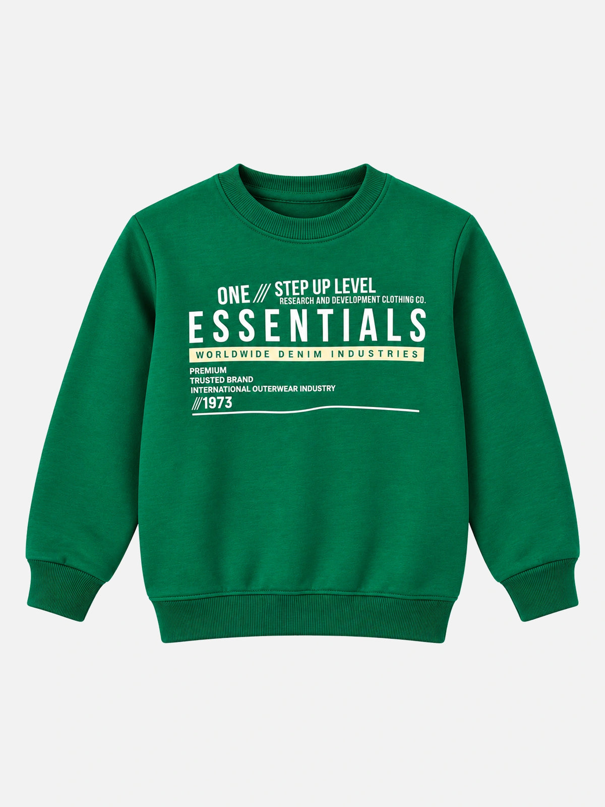 Boys Round Neck Full Sleeves Sweatshirt for Casual Wear, Lounge Comfort, Easy Movement and Regular Wardrobe Use