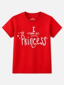 Girls 100% Cotton Printed Round Neck Half Sleeve T-Shirt for Everyday Casual Wear and Regular Comfort