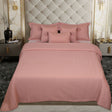 King Size Cotton Jersey Bedcover Chevron Pink - Bodycare