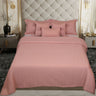 King Size Cotton Jersey Bedcover Chevron Pink - Bodycare