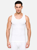 Men Antibacterial Sleeveless Thermal Top with Round Neck and Regular Fit for Winter Base Layering - Pack of 1