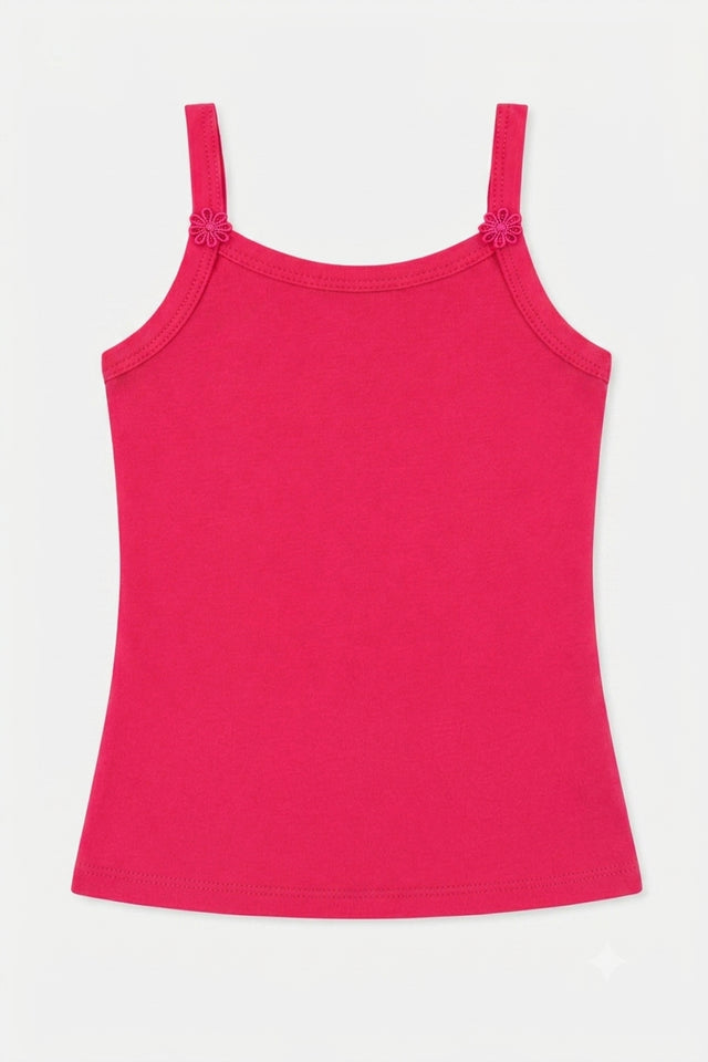 Girls Sleeveless Vest Innerwear with Easy Layering Fit for Everyday Comfort and Wardrobe Essentials - Pack of 6