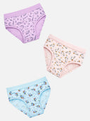 Girls Cotton Spandex Panty Stretch Lycra Band Pack of 3 - Bodycare