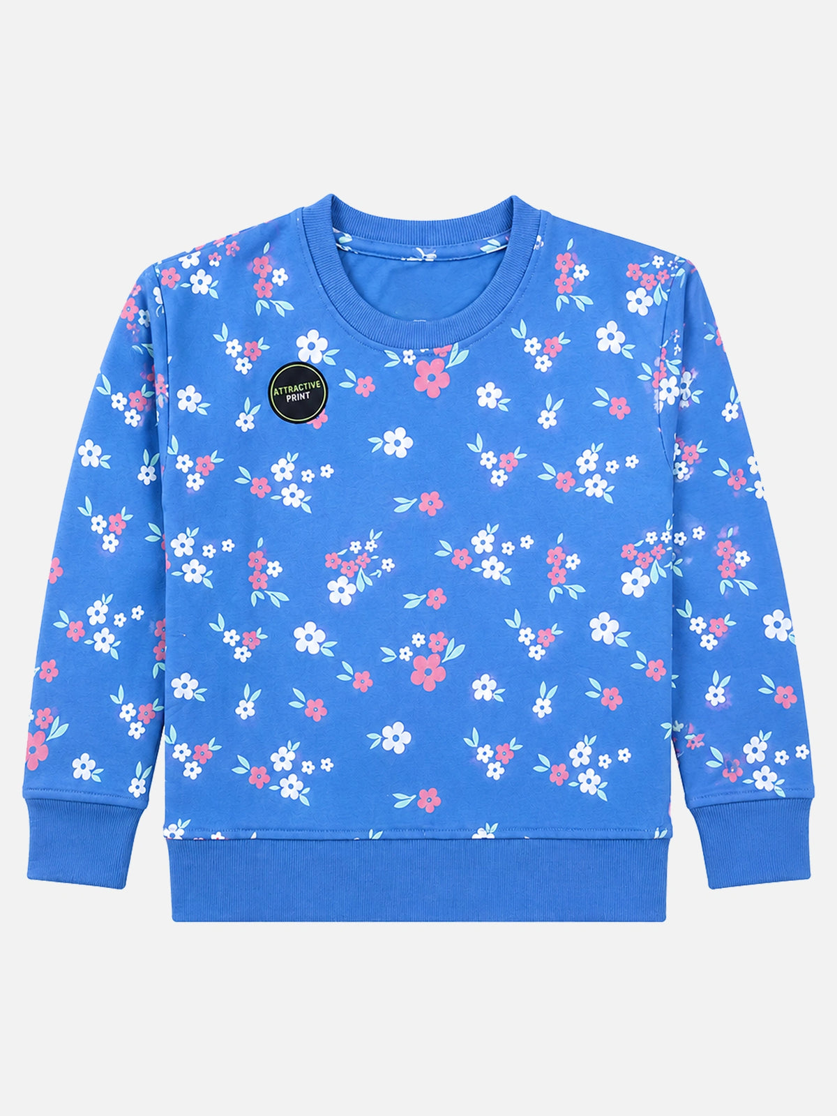 Girls French Terry Sweatshirt for Casual Wear, Everyday Comfort, Easy Styling and Regular Wardrobe Use