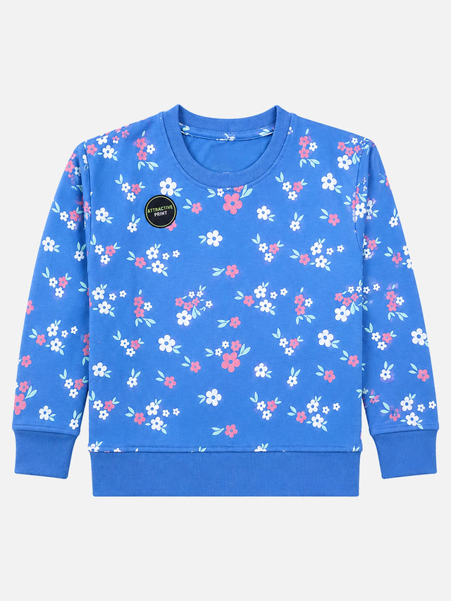 Girls French Terry Sweatshirt for Casual Wear, Everyday Comfort, Easy Styling and Regular Wardrobe Use