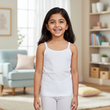 DYCA Girls Cotton Vest Dori Neck Sleeveless Pack Of 6