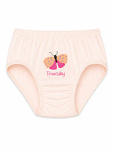 Girls 100% Cotton Panty Inner Elastic Pack of 3