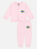 Unisex Baby Front Open Full Sleeve Thermal Set with Top and Bottom for Winter Wear and Cold-Weather Comfort - Pack of 1