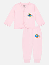 Unisex Baby Front Open Full Sleeve Thermal Set with Top and Bottom for Winter Wear and Cold-Weather Comfort - Pack of 1