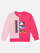 Girls French Terry Round Neck Sweatshirt with Cotton Blend Fabric and Full Sleeves for Casual Cool-Weather Wear