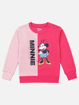 Girls French Terry Round Neck Sweatshirt with Cotton Blend Fabric and Full Sleeves for Casual Cool-Weather Wear