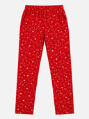 Women 100% Cotton Lower Pyjama with Side Pockets and Skinny Fit Track Pant Style for Casual Active Wear