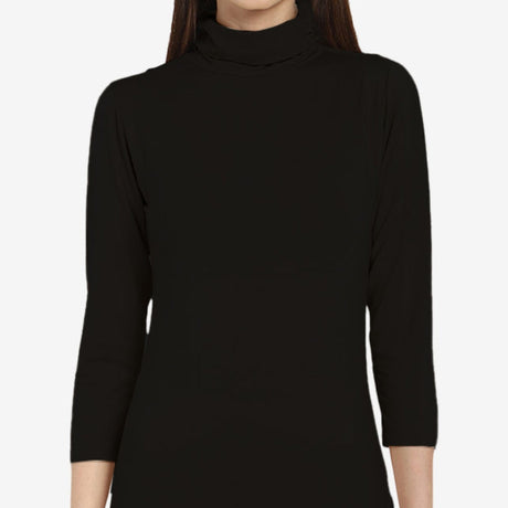 Ayaki Bodycare Thermals Women Miyabi Top High Neck Full Sleeves Solid