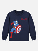 Boys Avengers Round Neck Full Sleeves Sweatshirt for Casual Wear, Lounge Comfort and Everyday Wardrobe Use