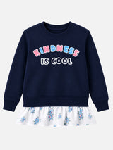 Girls French Terry Sweatshirt for Casual Wear, Layered Comfort, Everyday Styling and Regular Wardrobe Use