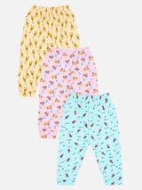 Unisex Baby Thermal Bottom Pyjama for Winter Wear, Warm Base Layer Comfort and Regular Use - Pack of 3