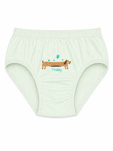 Girls 100% Cotton Panty Inner Elastic Pack of 3