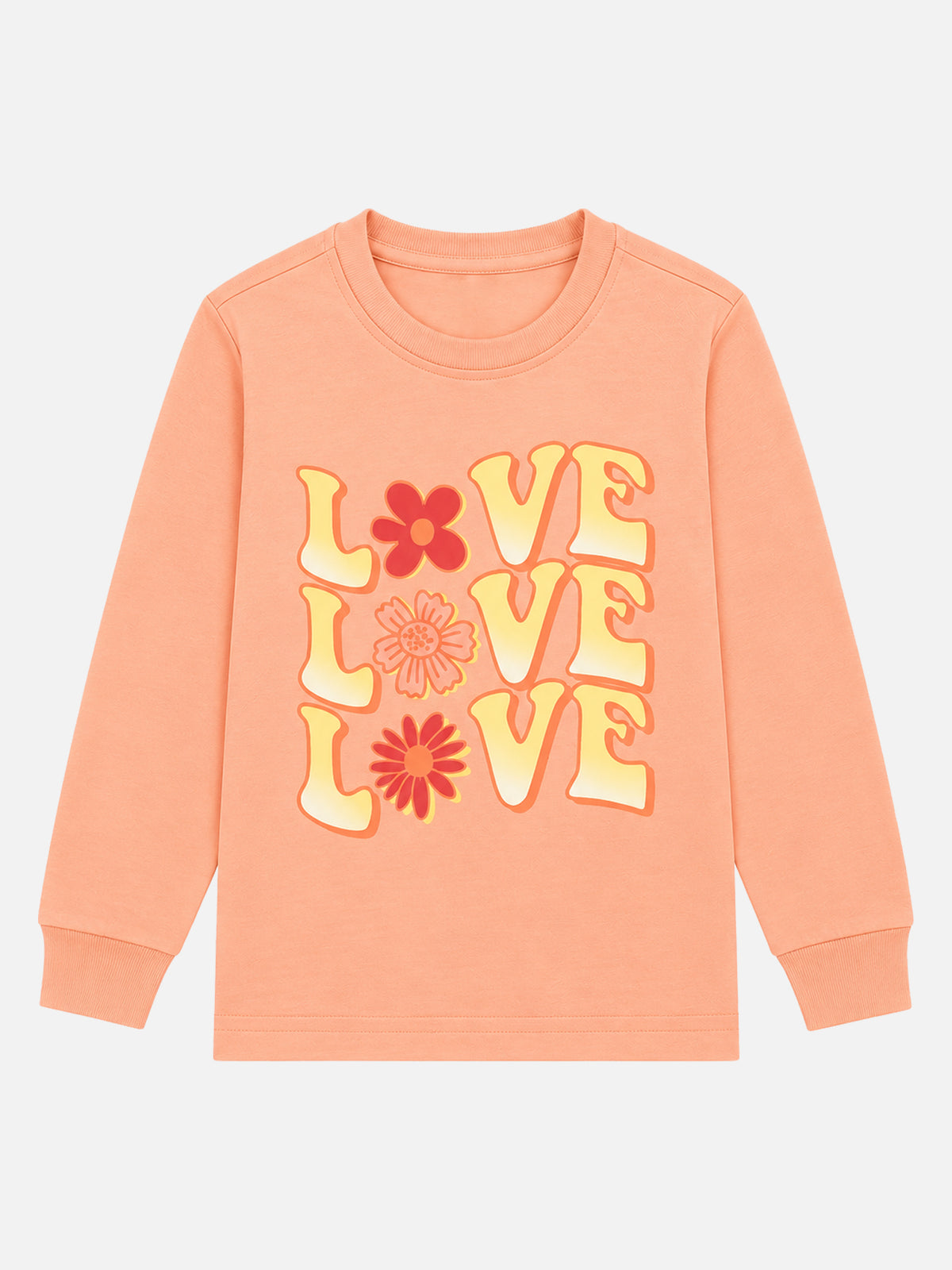 Girls Printed Round Neck Full Sleeve T-Shirt for Casual Wear, Comfortable Coverage and Regular Wardrobe Use - Pack of 1