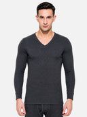 Men Thermal Top with V Neck Full Sleeves, Warm Innerwear Comfort and Clean Winter Essential Styling - Pack of 1