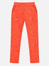 Women 100% Cotton Lower Pyjama with Side Pockets and Skinny Fit Track Pant Style for Casual Active Wear