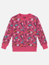 Girls Printed Round Neck Full Sleeve Sweatshirt for Casual Wear, Comfortable Coverage and Winter Wardrobe Use - Pack of 1