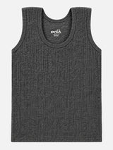 Unisex Sleeveless Thermal Top with Round Neck Design for Winter Base Layering and Cold-Weather Innerwear Comfort