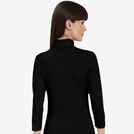 Ayaki Bodycare Thermals Women Miyabi Top High Neck Full Sleeves Solid